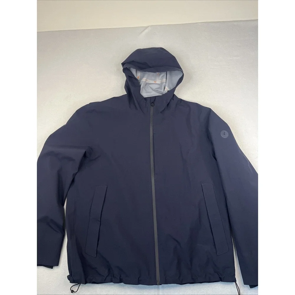 Save The Duck Mens Jari Hooded Jacket Blue Rain Jacket XXL